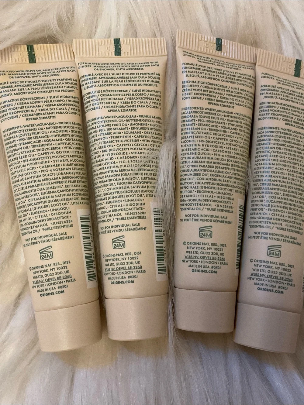 Origins Ginger Souffle Whipped Body Cream - New x4 Travel Size
